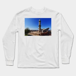 Lighthouse & Tea Pot in Warnemünde - Baltic Sea Long Sleeve T-Shirt